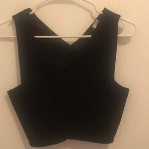 Black crop top